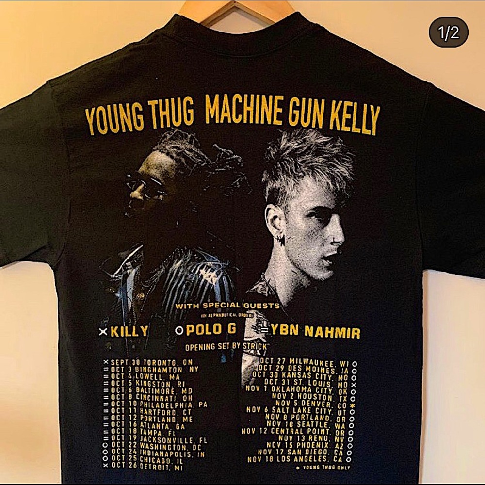 Young Thug Machine Gun Kelly Tour T-Shirt.